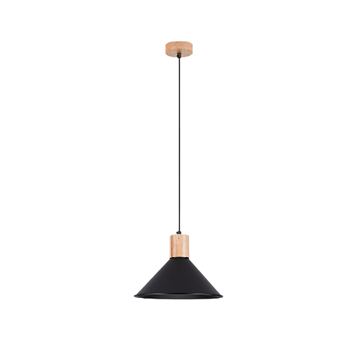 Lampa wisząca JAGA czarna SL.1320 - Sollux