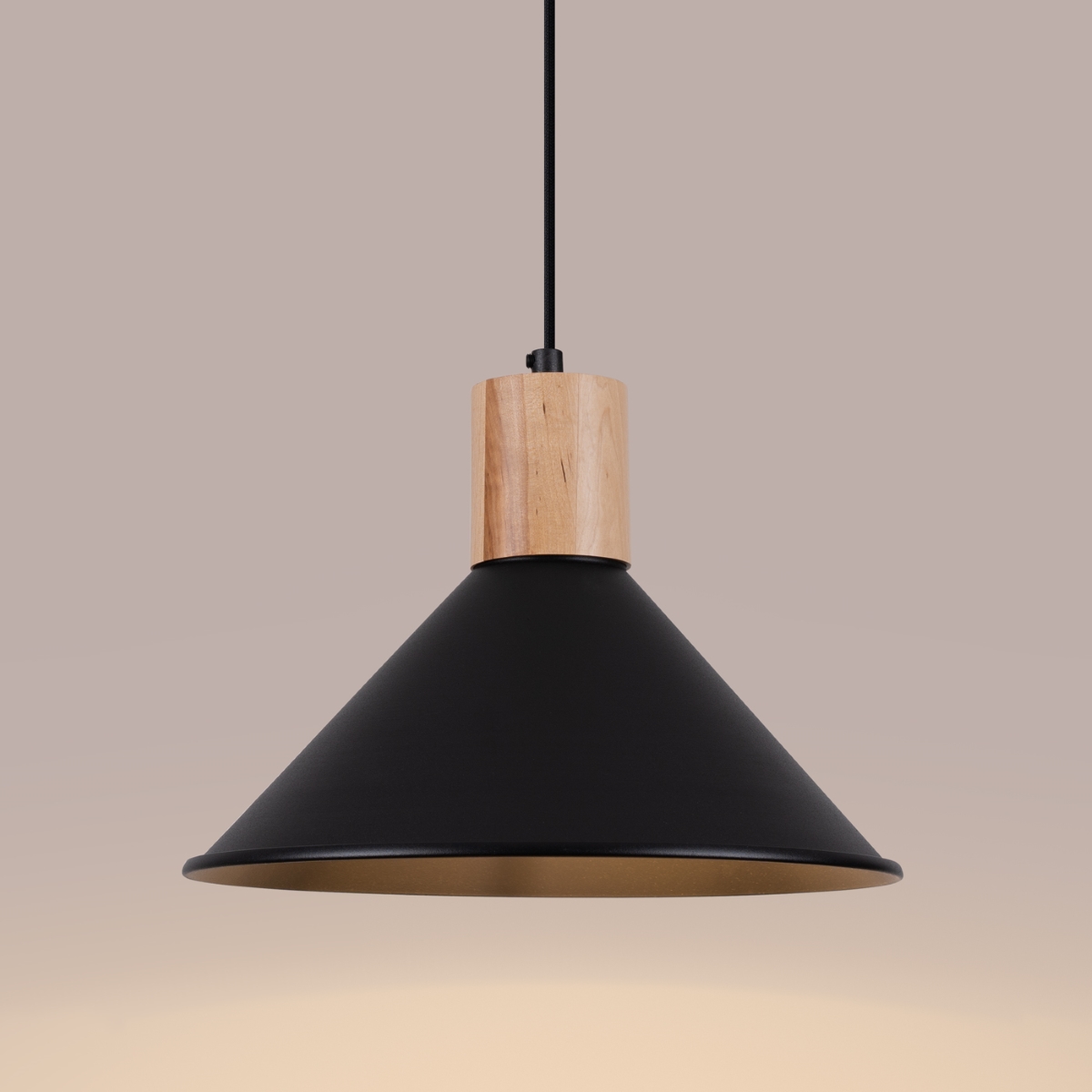 Lampa wisząca JAGA czarna SL.1320 - Sollux - obrazek 7