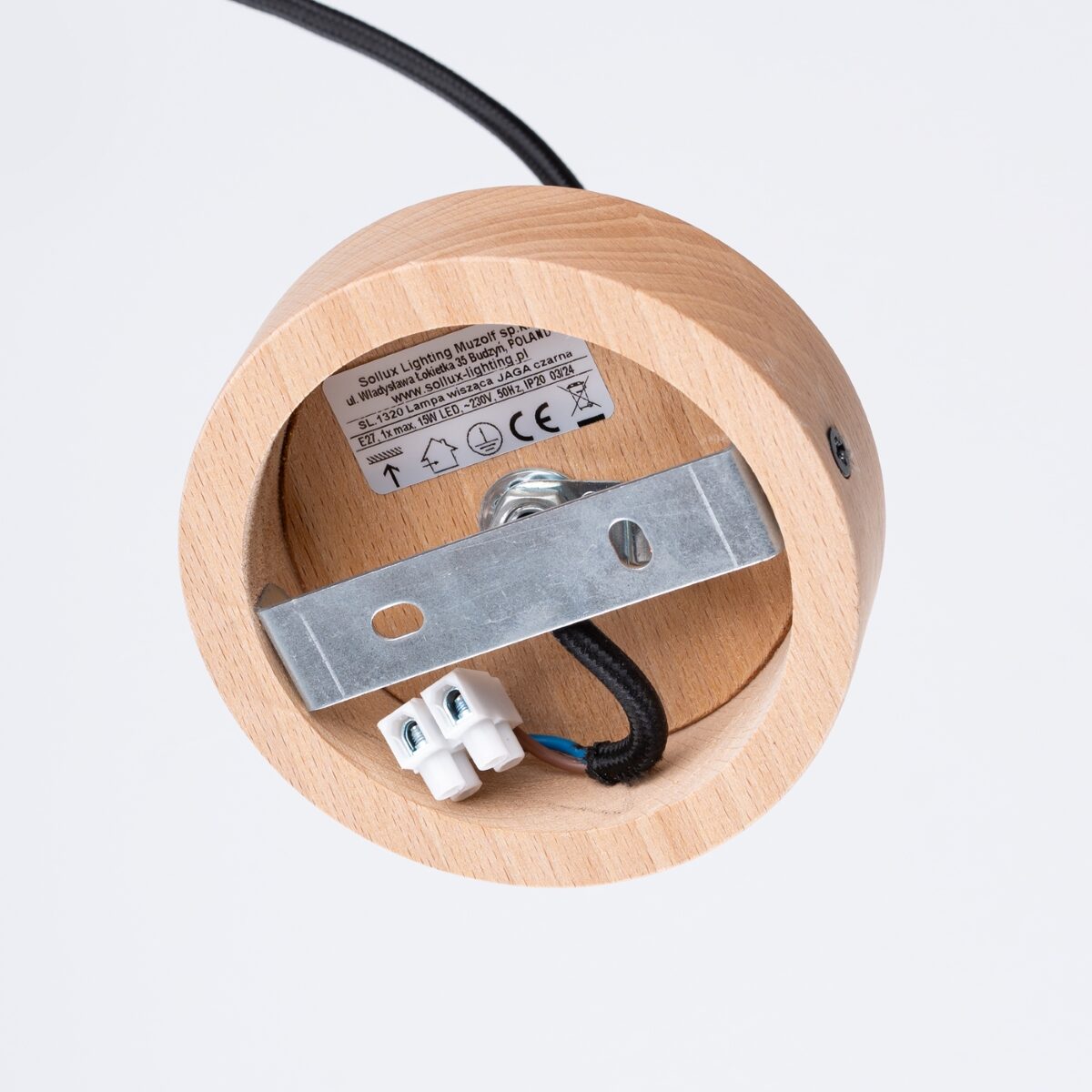 Lampa wisząca JAGA czarna SL.1320 - Sollux - obrazek 12