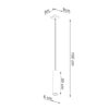 Lampa Wisząca LAGOS 1 złoty połysk SL.1200 - Sollux - obrazek 5