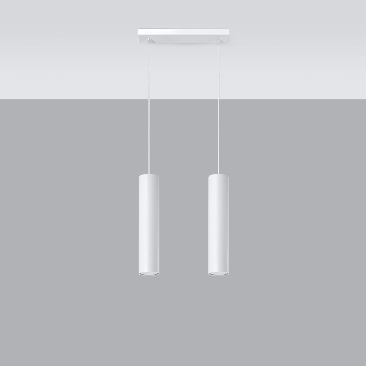 Lampa wisząca LAGOS 2 biały SL.0324 - Sollux - obrazek 2