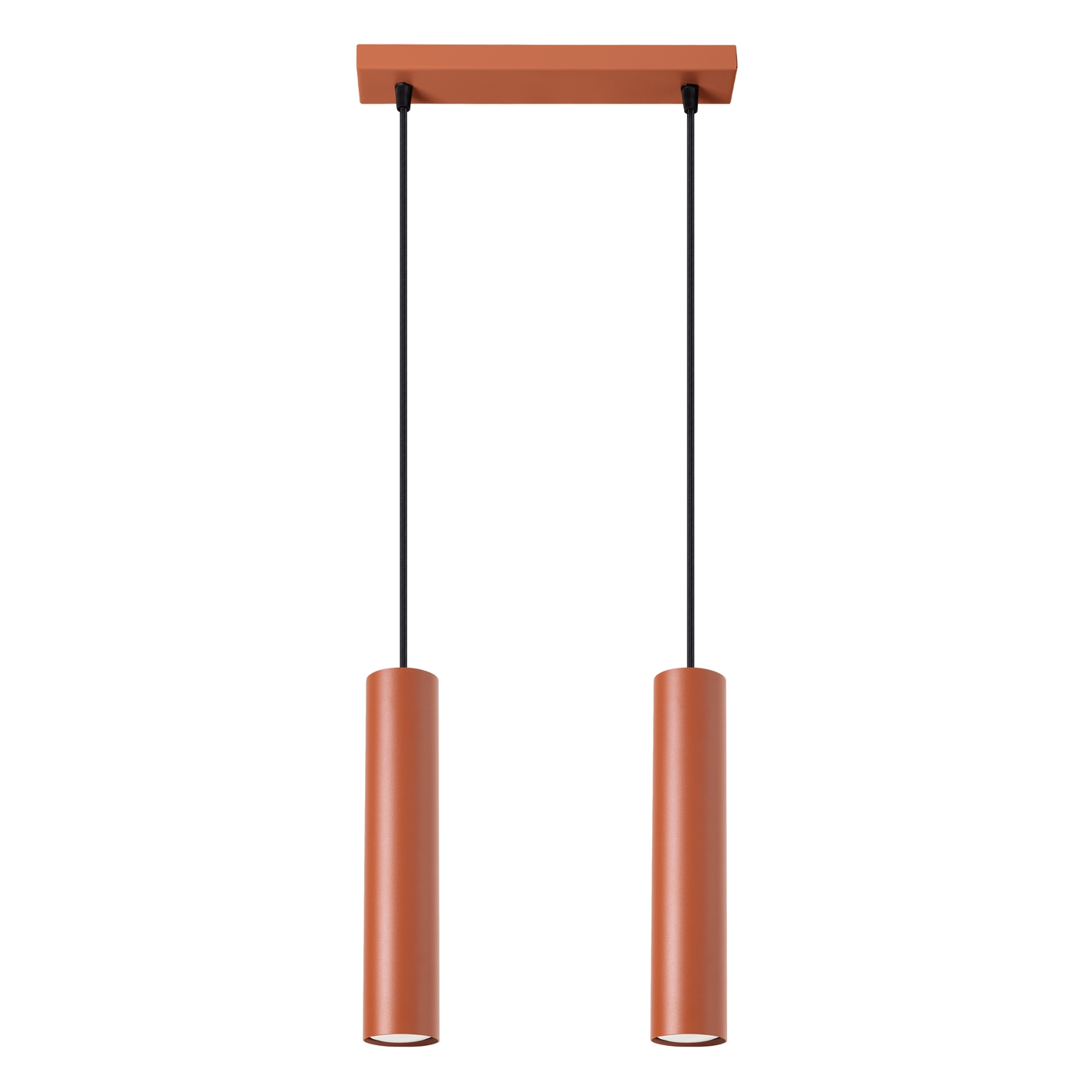 Lampa wisząca LAGOS 2 ochra czerwona SL.1490 - Sollux