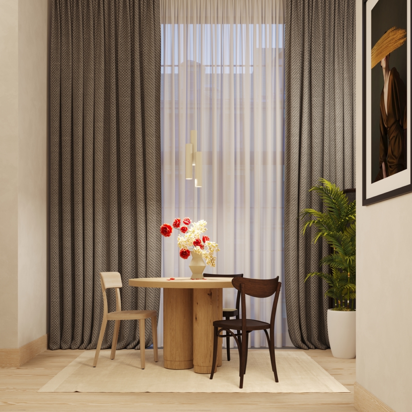 Lampa wisząca LAGOS 3L beżowa SL.1481 - Sollux - obrazek 9