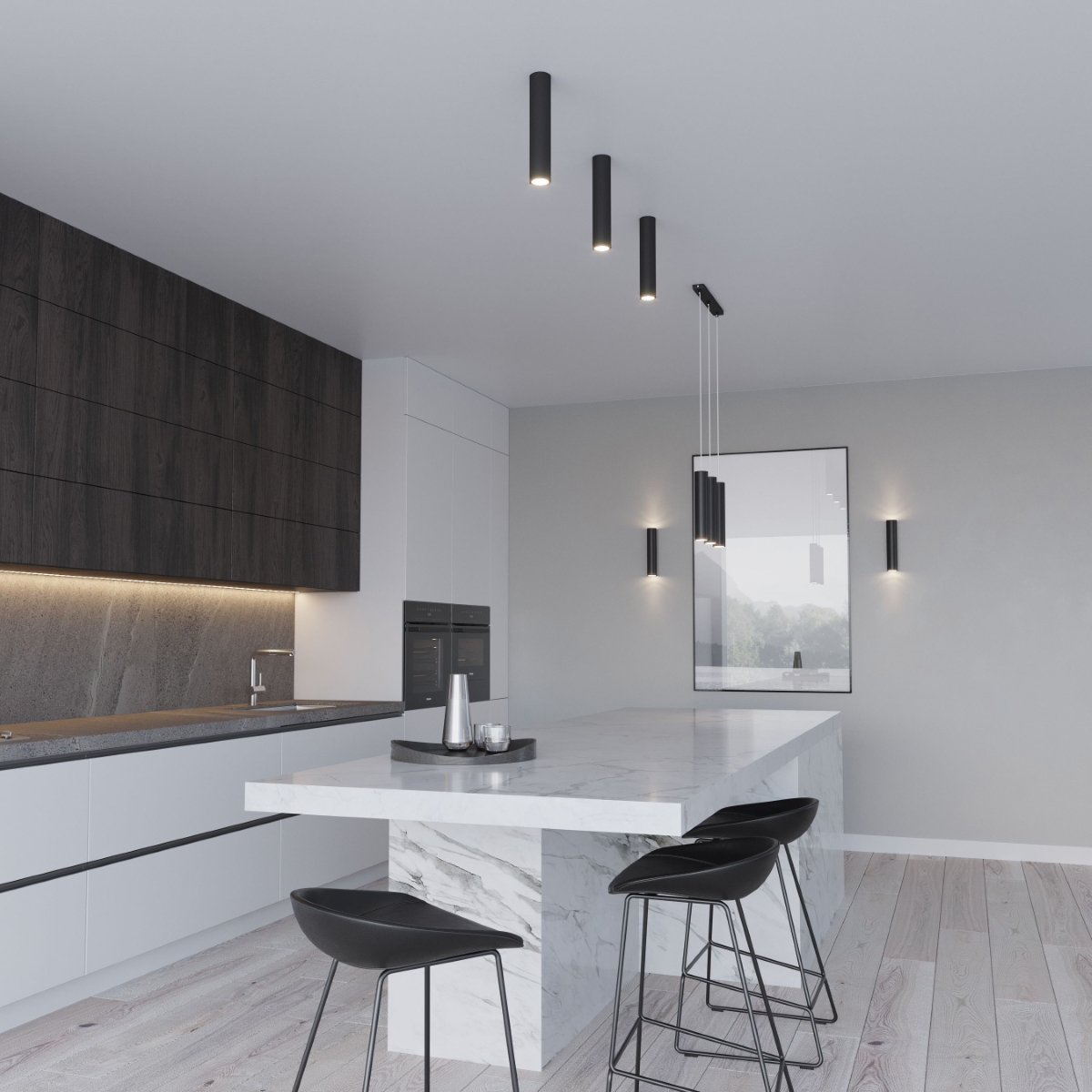 Lampa wisząca LAGOS 3L czarny SL.0329 - Sollux - obrazek 6