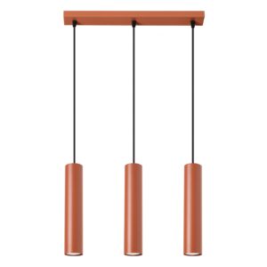 Lampa wisząca LAGOS 3L ochra czerwona SL.1491 - Sollux