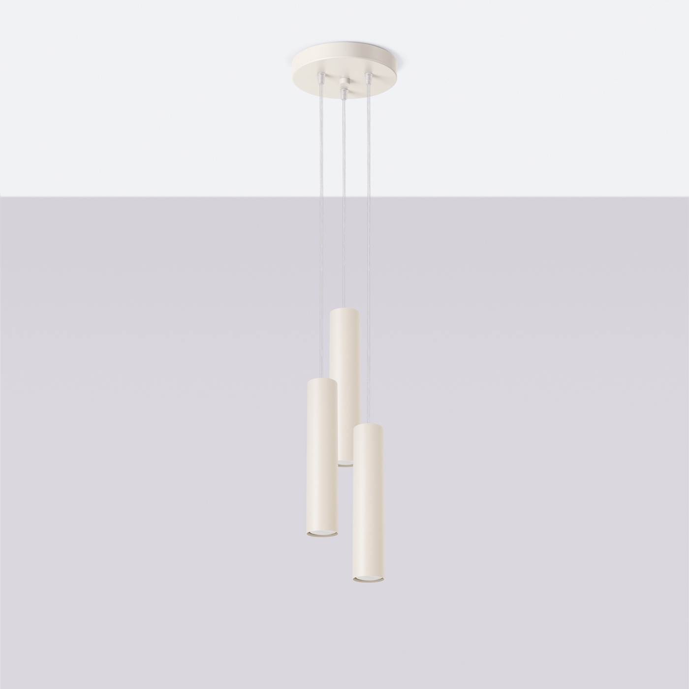 Lampa wisząca LAGOS 3P beżowa SL.1482 - Sollux - obrazek 2