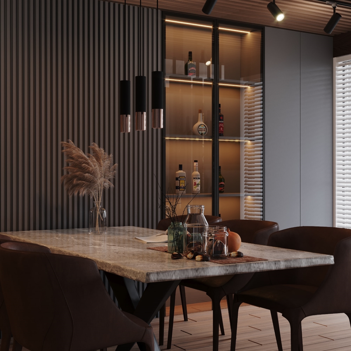 Lampa wisząca LOOPEZ 1 czarny/miedź SL.0946 - Sollux - obrazek 6