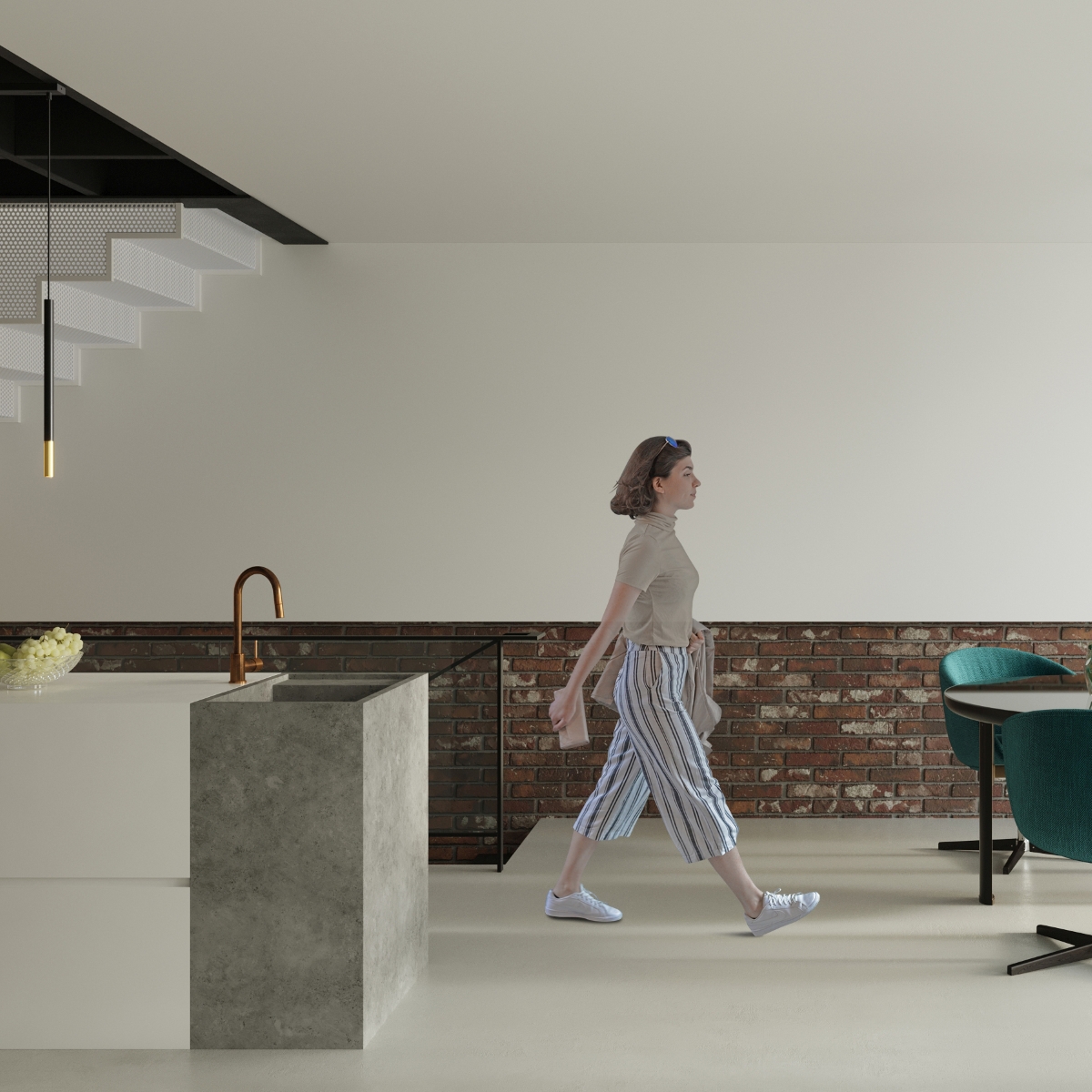 Lampa wisząca MOZAICA 3P czarny/złoto SL.0893 - Sollux - obrazek 7