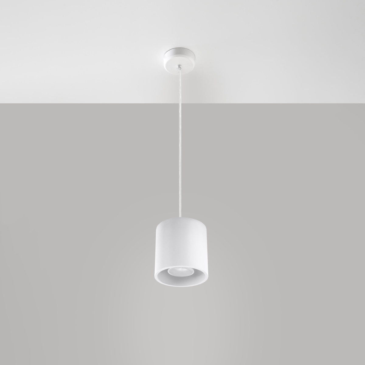 Lampa wisząca ORBIS 1 biały SL.0053 - Sollux - obrazek 2