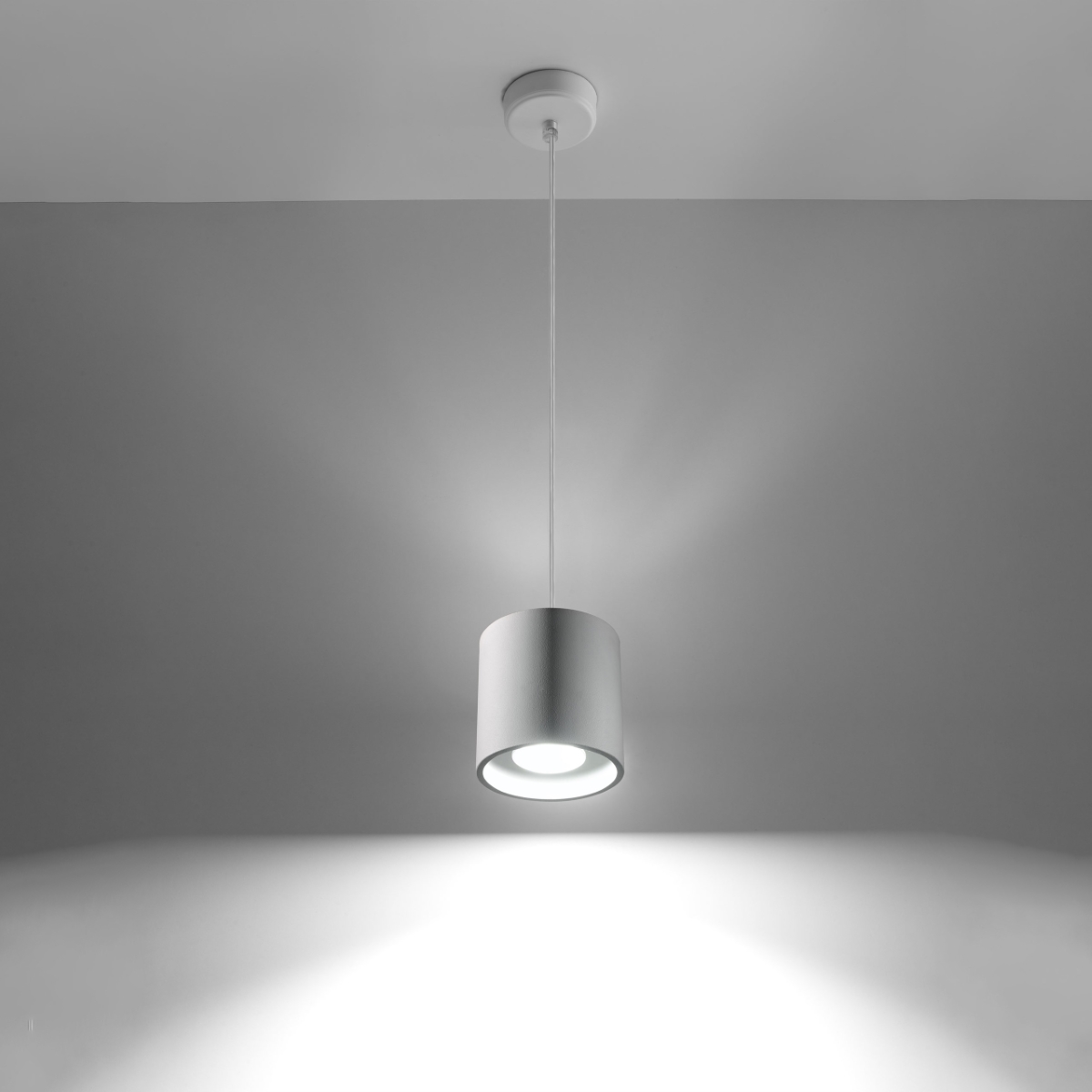 Lampa wisząca ORBIS 1 biały SL.0053 - Sollux - obrazek 3