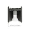 Lampa wisząca ORBIS 1 szary SL.0052 - Sollux - obrazek 4