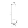 Lampa wisząca ORBIS 1 szary SL.0052 - Sollux - obrazek 5