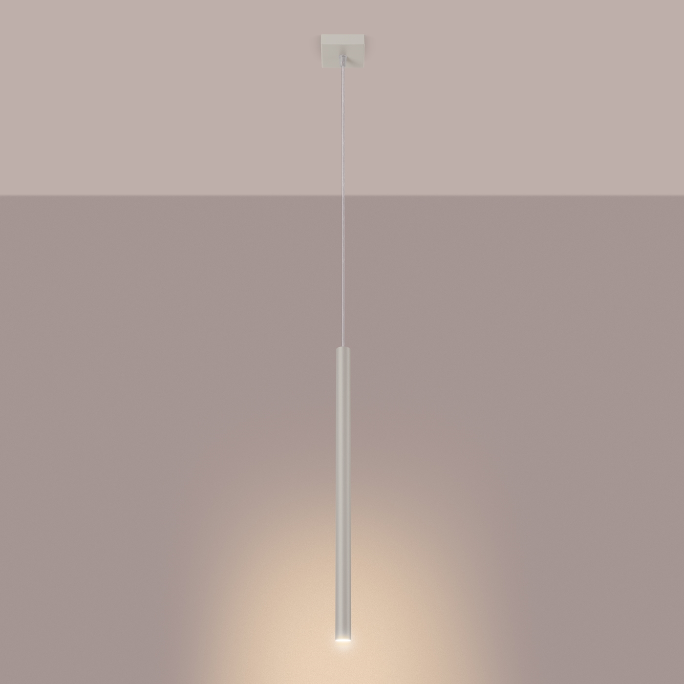 Lampa wisząca PASTELO 1 beżowa SL.1512 - Sollux - obrazek 3