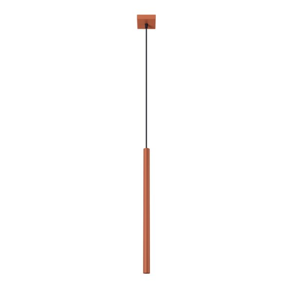 Lampa wisząca PASTELO 1 ochra czerwona SL.1524 - Sollux
