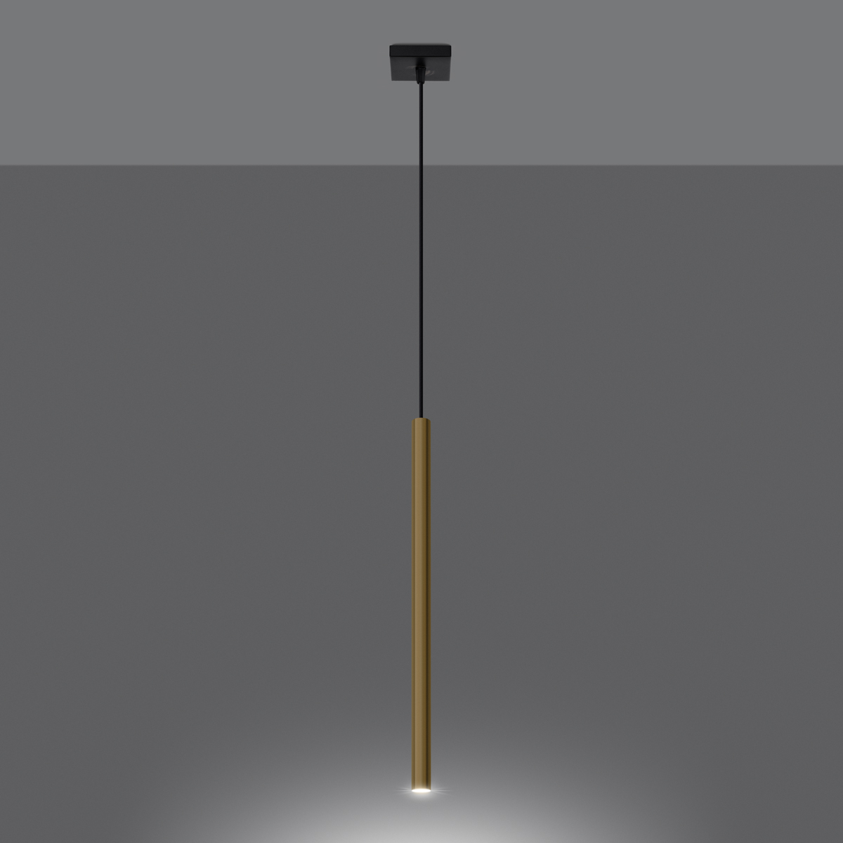Lampa Wisząca PASTELO 1 złoty połysk SL.1195 - Sollux - obrazek 3