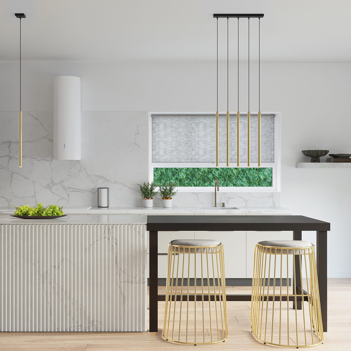 Lampa Wisząca PASTELO 1 złoty połysk SL.1195 - Sollux - obrazek 8