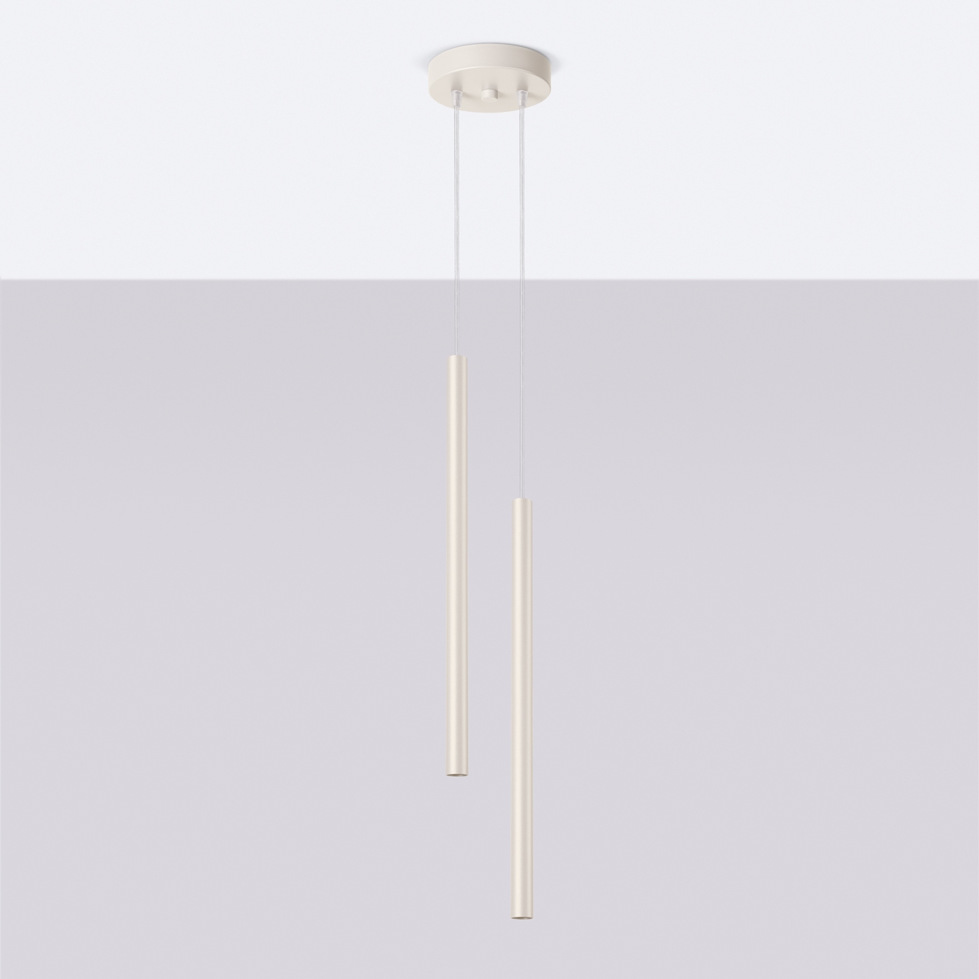 Lampa wisząca PASTELO 2 beżowa SL.1513 - Sollux - obrazek 2