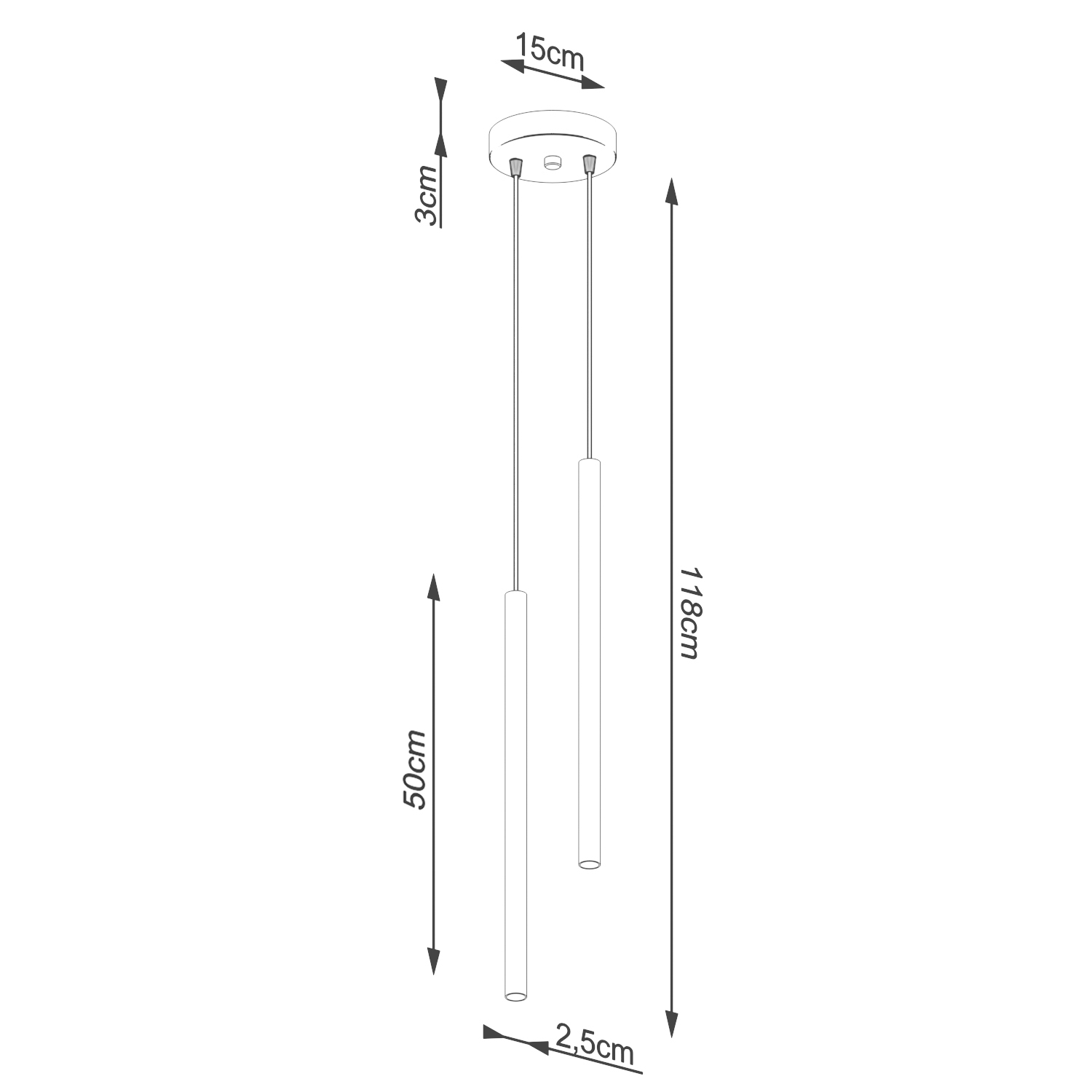 Lampa wisząca PASTELO 2 czarna SL.1304 - Sollux - obrazek 5
