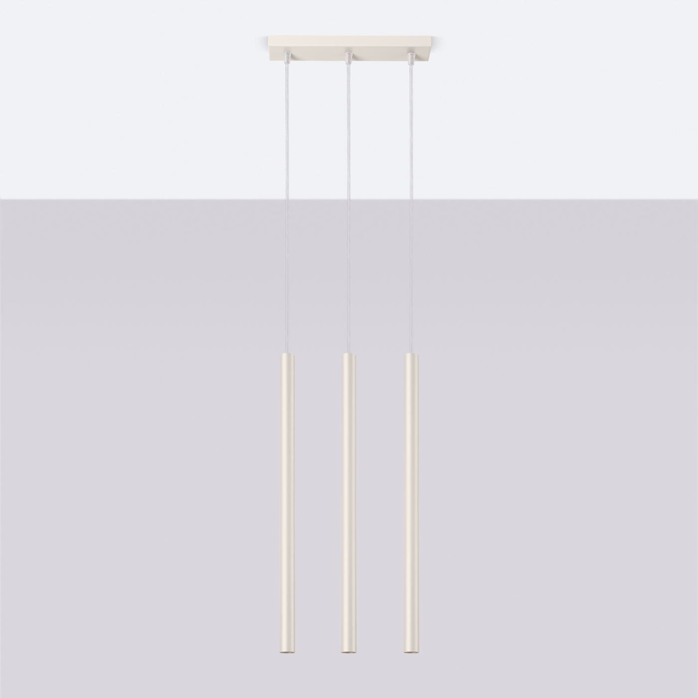 Lampa wisząca PASTELO 3 beżowa SL.1514 - Sollux - obrazek 2