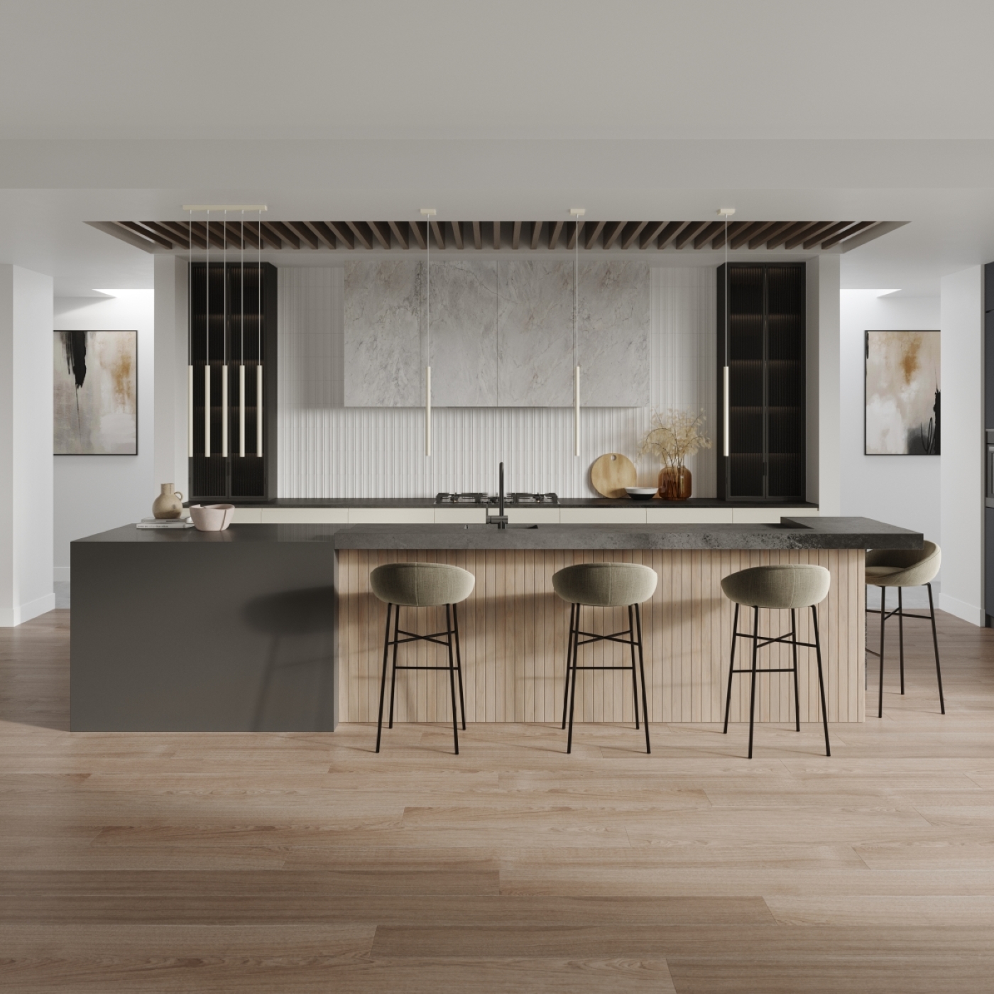 Lampa wisząca PASTELO 3 beżowa SL.1514 - Sollux - obrazek 7