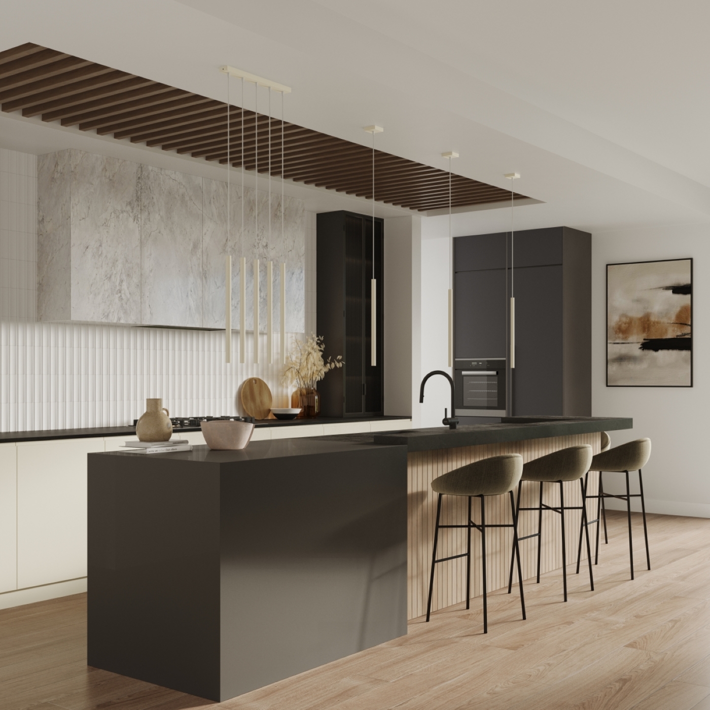 Lampa wisząca PASTELO 3 beżowa SL.1514 - Sollux - obrazek 8