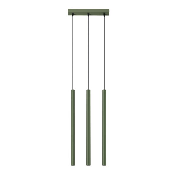 Lampa wisząca PASTELO 3 zielona oliwka SL.1520 - Sollux