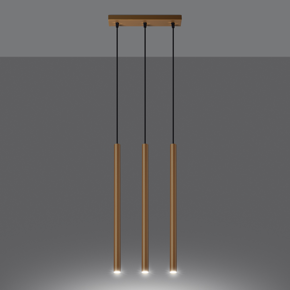 Lampa wisząca PASTELO 3L złota SL.1171 - Sollux - obrazek 3