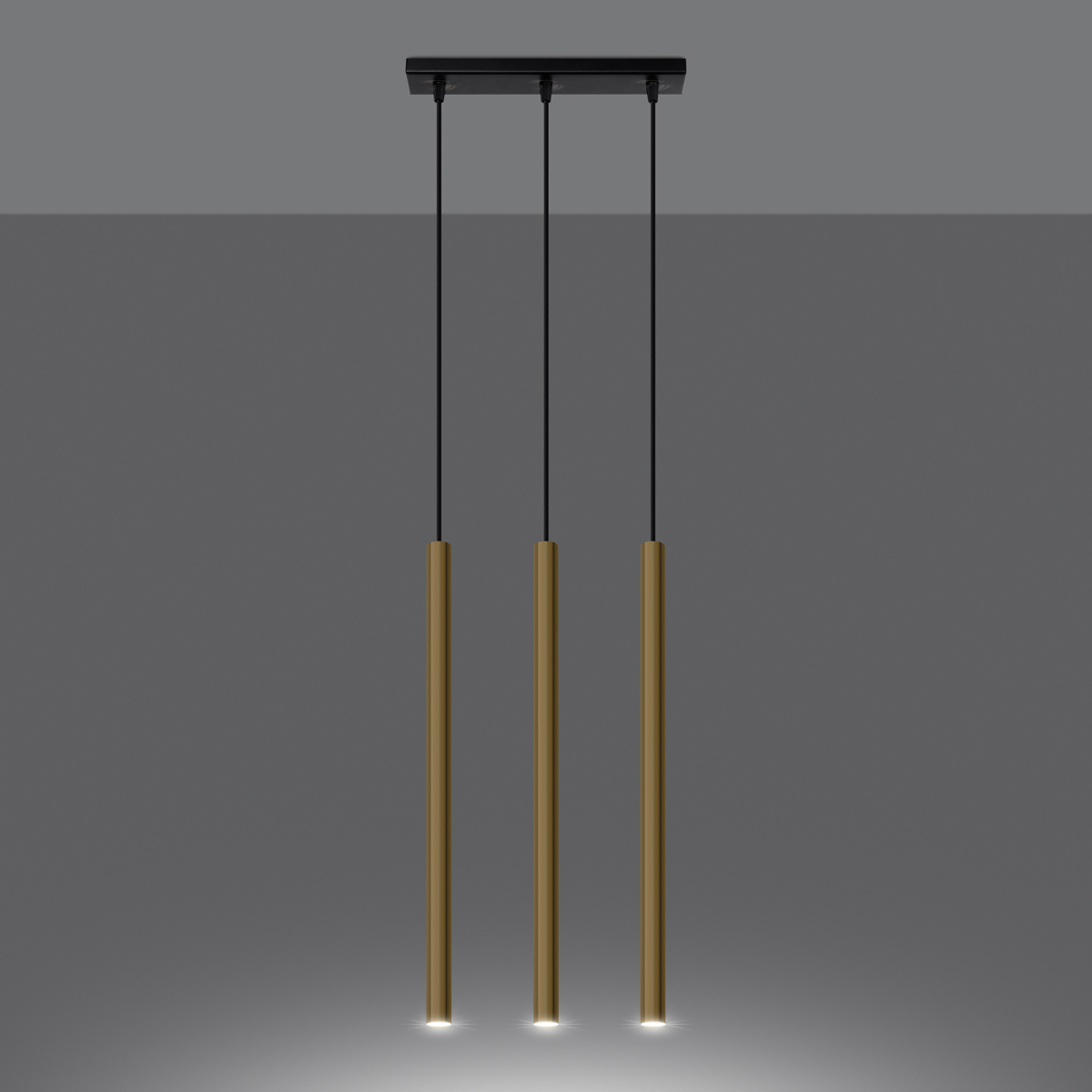 Lampa Wisząca PASTELO 3L złoty połysk SL.1196 - Sollux - obrazek 3