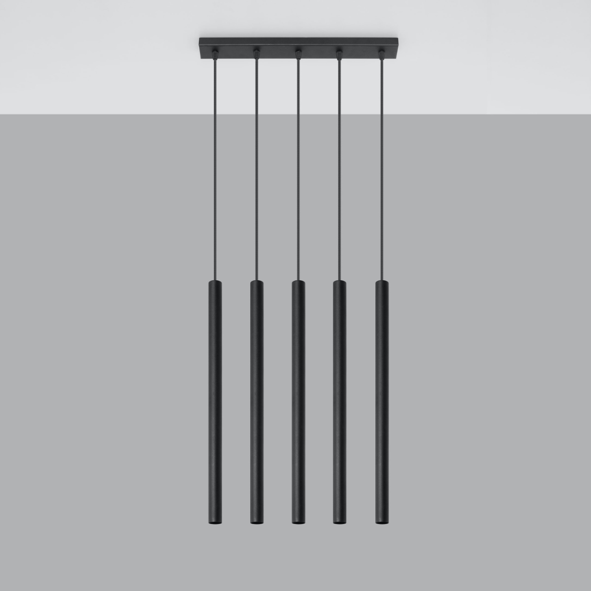 Lampa wisząca PASTELO 5 czarna SL.0472 - Sollux - obrazek 2