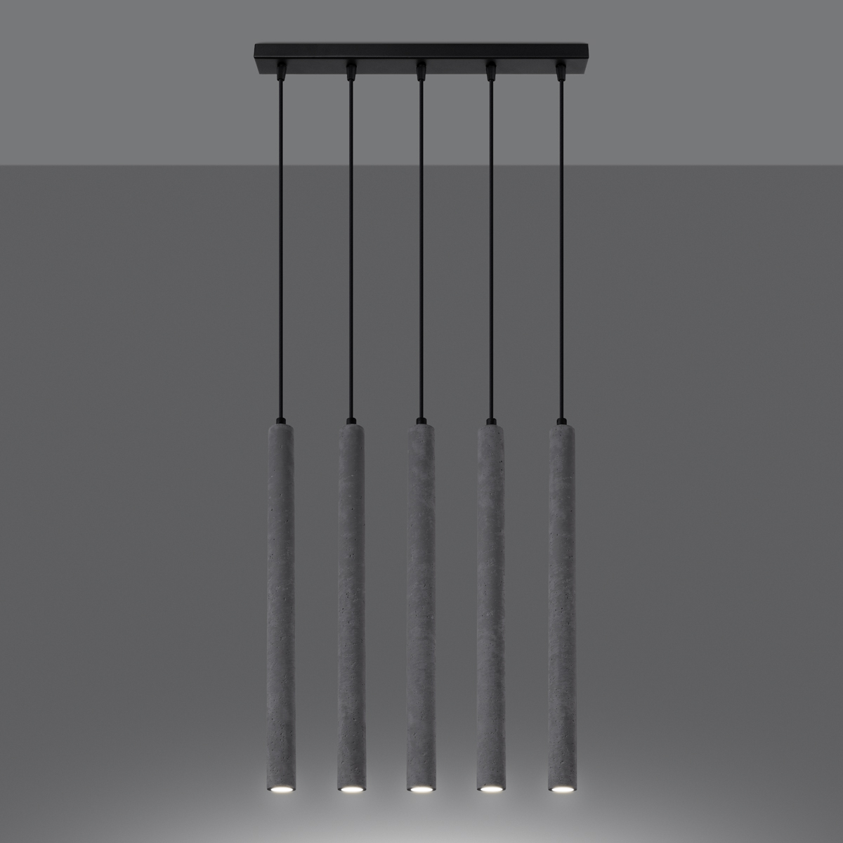 Lampa wisząca PASTELO 5L beton SL.1274 - Sollux - obrazek 3