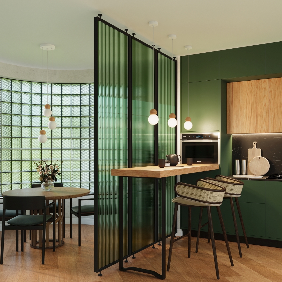 Lampa wisząca PEKKA 3P biała/naturalne drewno SL.1391 - Sollux - obrazek 13