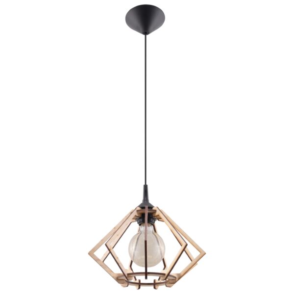 Lampa wisząca POMPELMO naturalne drewno SL.0393 - Sollux