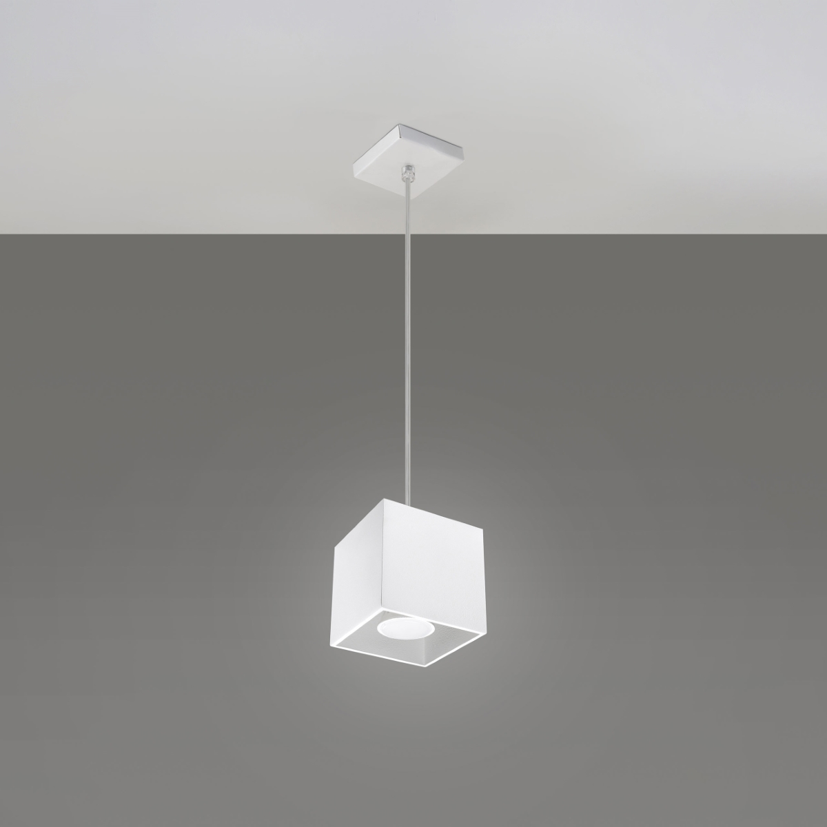 Lampa wisząca QUAD 1 biały SL.0062 - Sollux - obrazek 2
