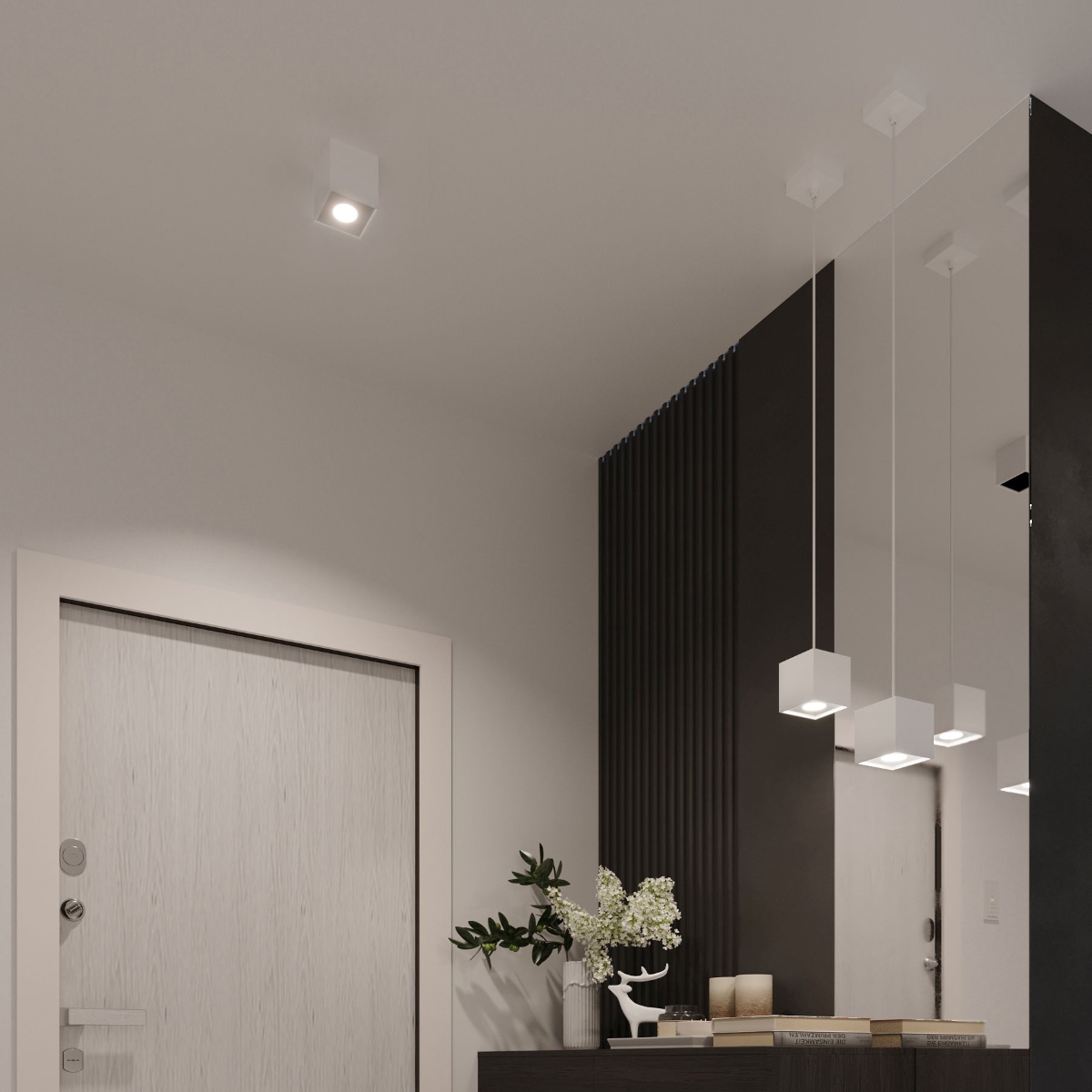 Lampa wisząca QUAD 1 biały SL.0062 - Sollux - obrazek 7