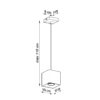 Lampa wisząca QUAD 1 szary SL.0061 - Sollux - obrazek 5