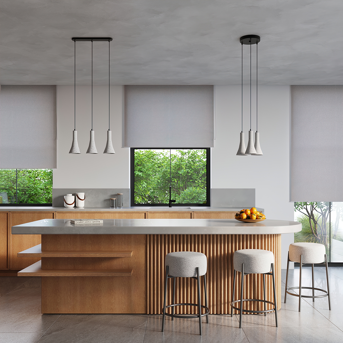 Lampa wisząca REA 1 beton SL.1223 - Sollux - obrazek 8