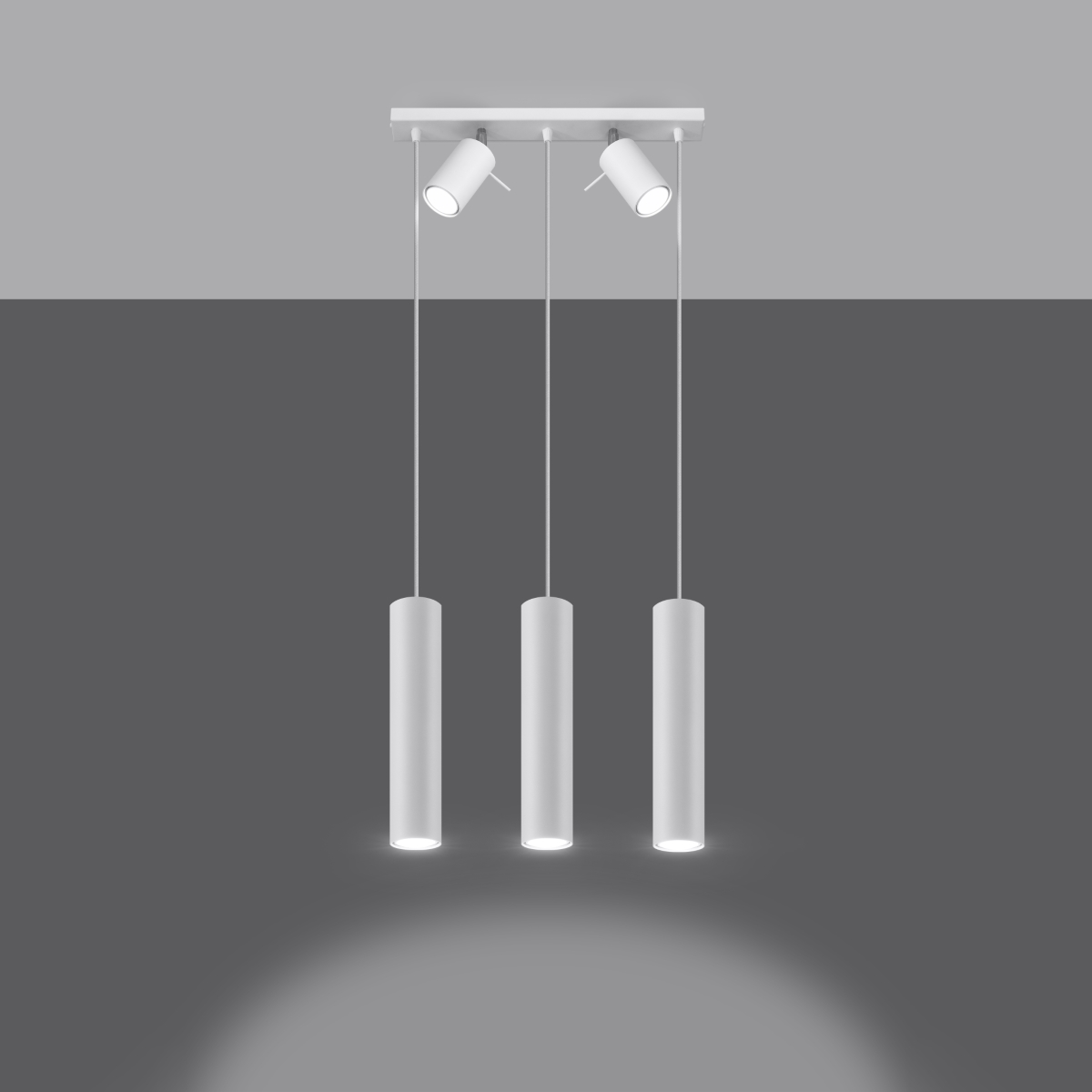 Lampa wisząca RING 3 biały SL.1098 - Sollux - obrazek 3