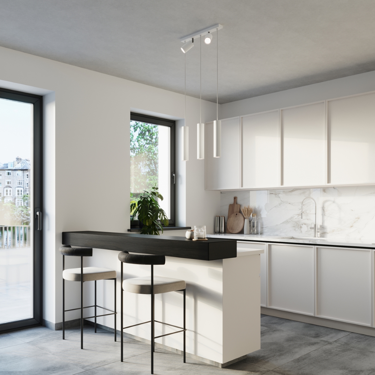 Lampa wisząca RING 3 biały SL.1098 - Sollux - obrazek 7