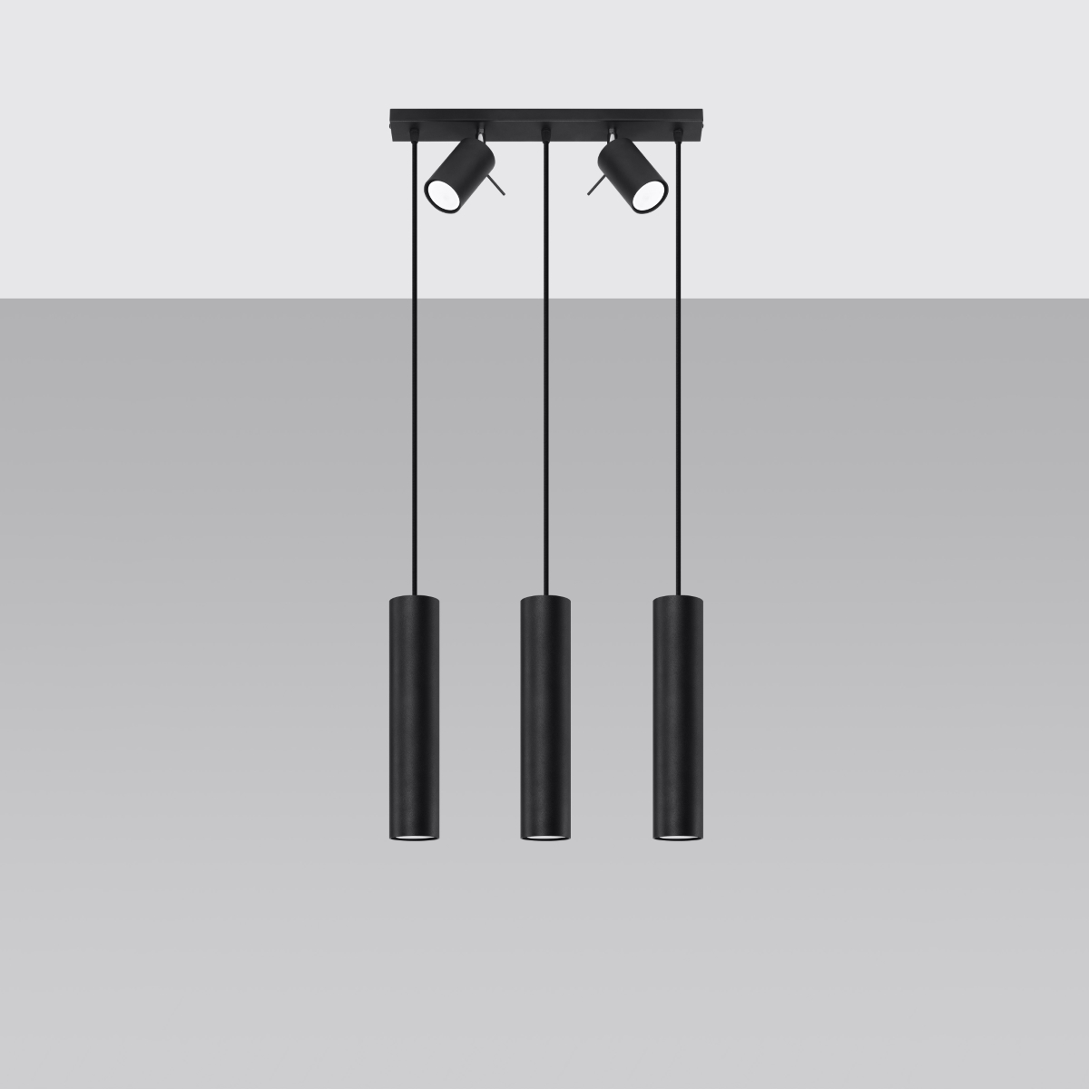 Lampa wisząca RING 3 czarny SL.1099 - Sollux - obrazek 2