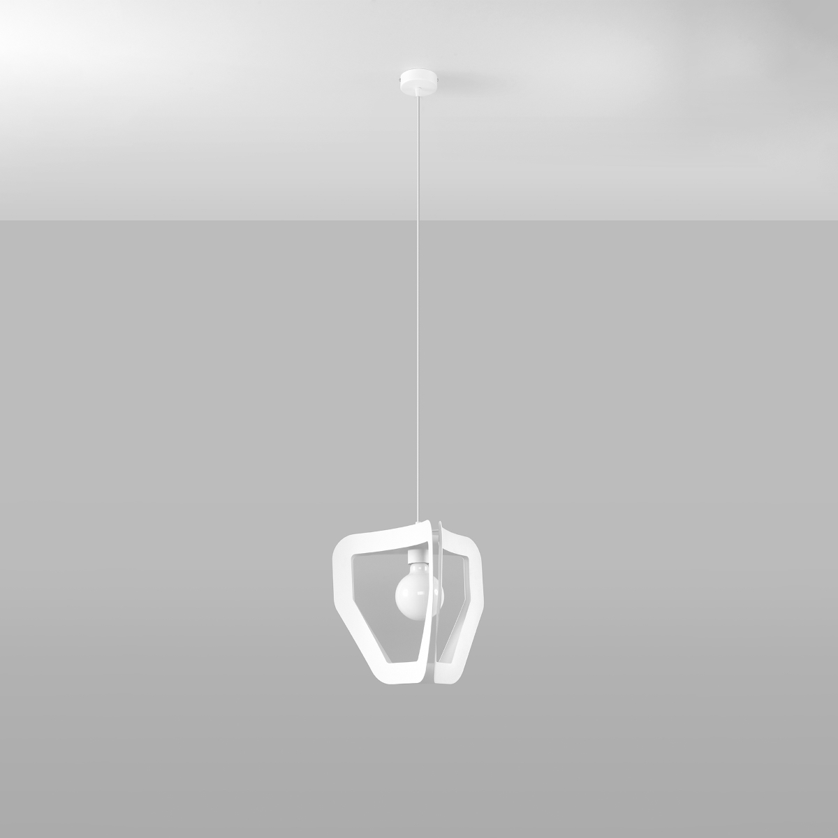 Lampa wisząca TRES biała SL.0929 - Sollux - obrazek 2