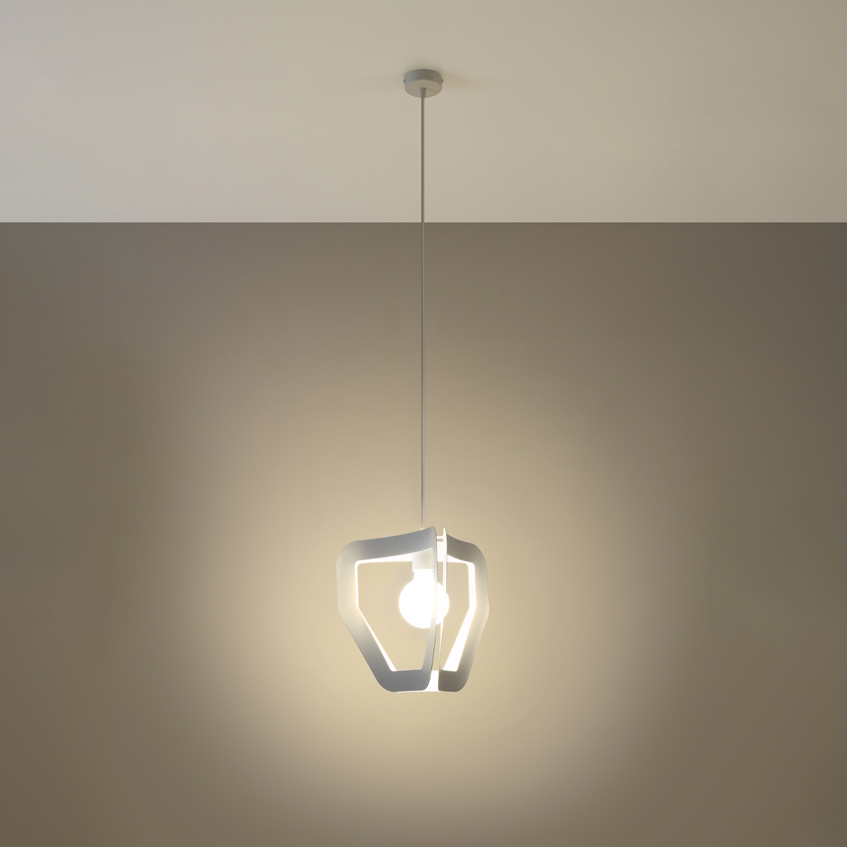 Lampa wisząca TRES biała SL.0929 - Sollux - obrazek 3
