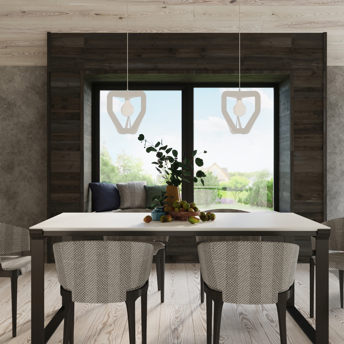 Lampa wisząca TRES biała SL.0929 - Sollux - obrazek 6