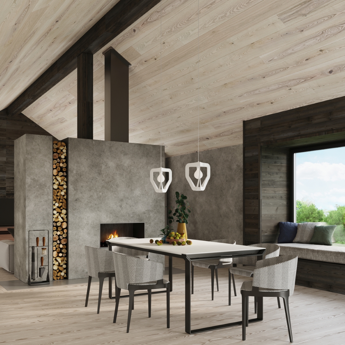 Lampa wisząca TRES biała SL.0929 - Sollux - obrazek 7