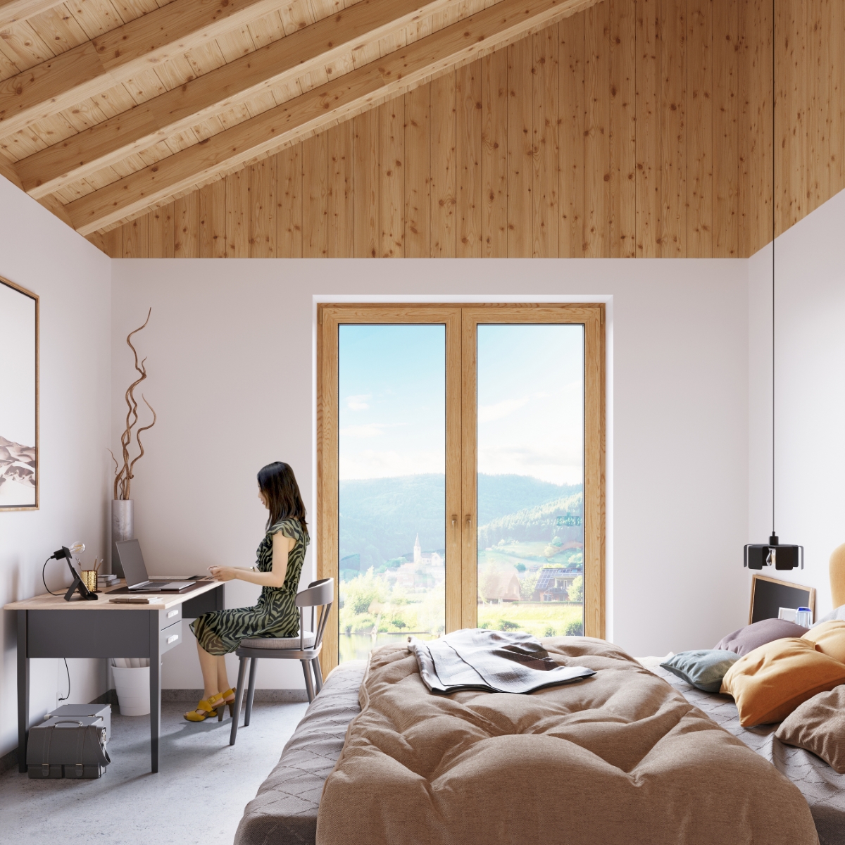 Lampa wisząca TULIP czarny SL.0667 - Sollux - obrazek 6