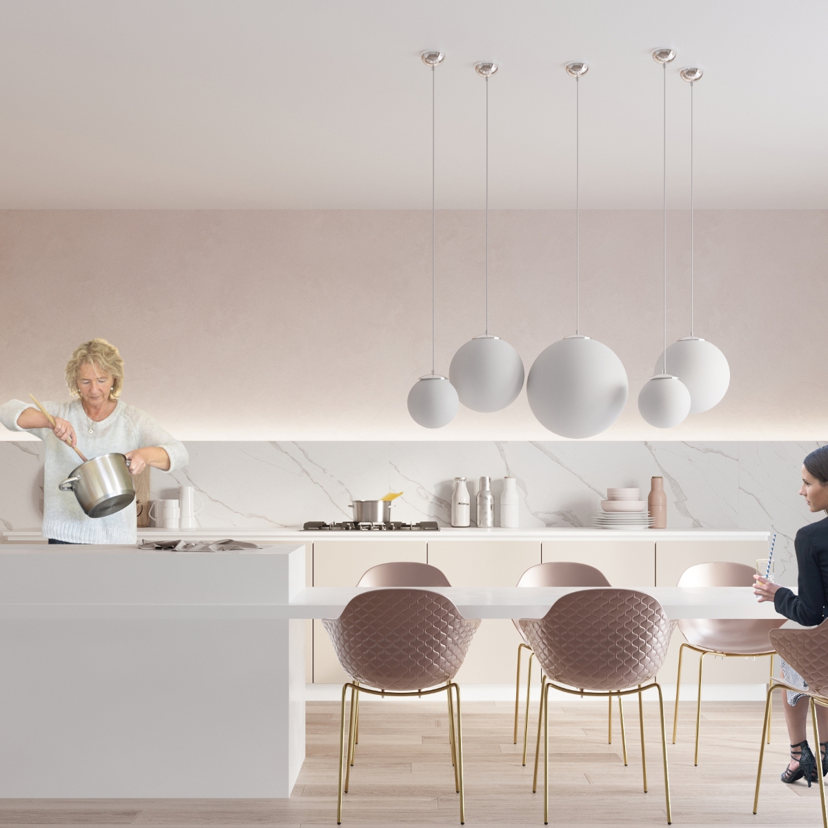 Lampa wisząca UGO 20 chrom SL.0263 - Sollux - obrazek 7