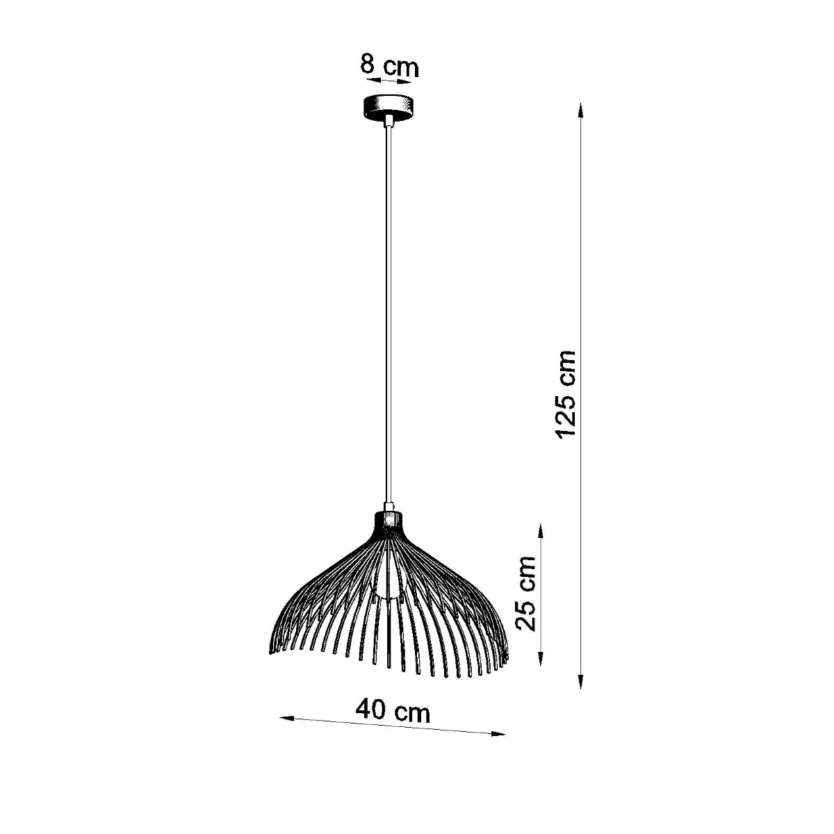 Lampa wisząca UMB biały SL.0664 - Sollux - obrazek 4
