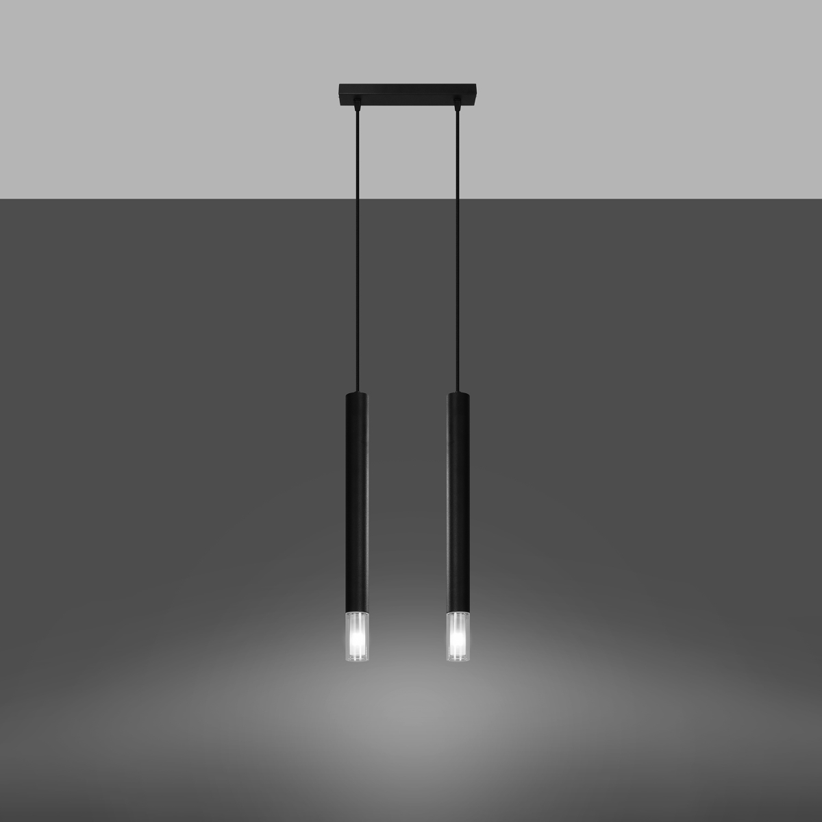 Lampa wisząca WEZYR 2 czarna SL.0961 - Sollux - obrazek 3