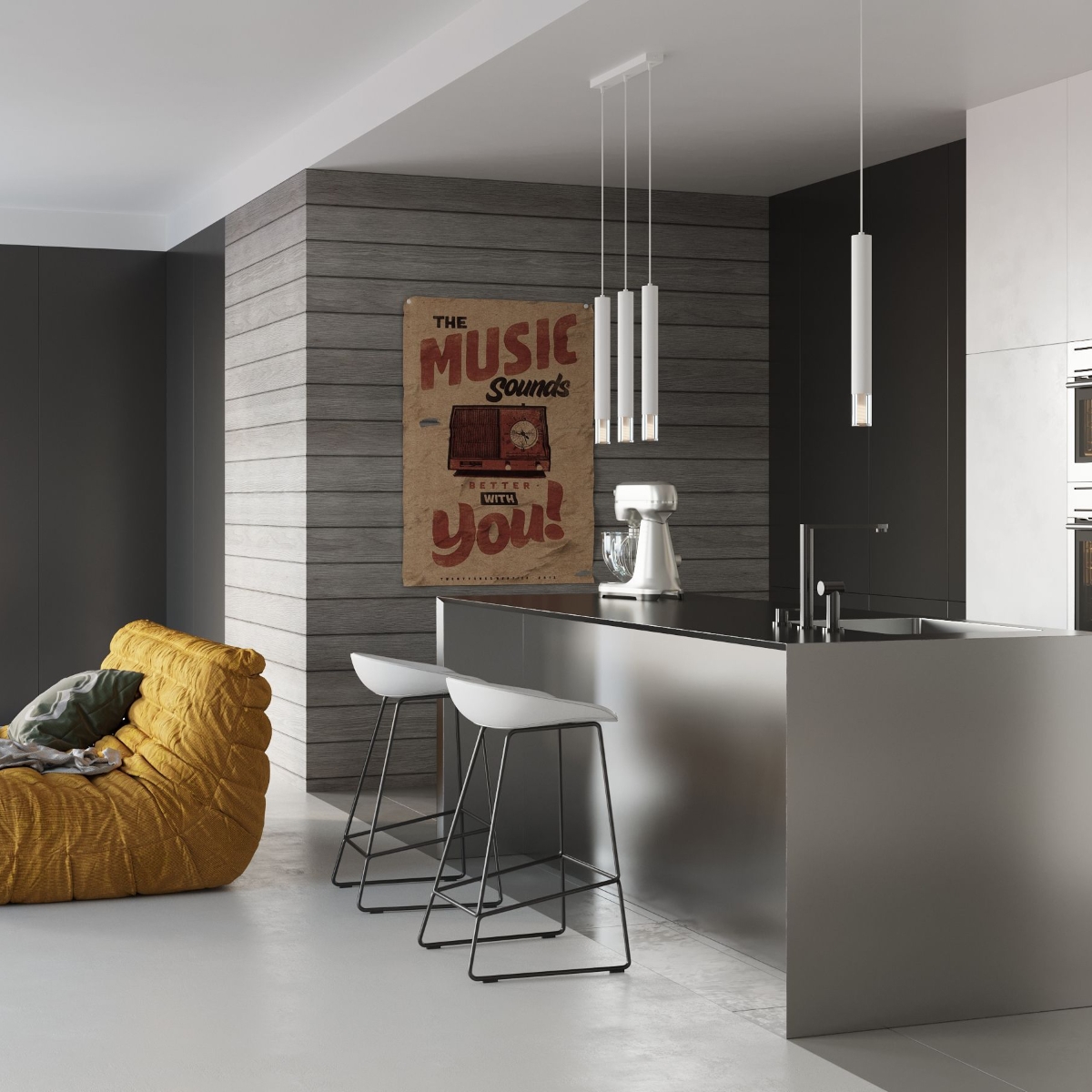 Lampa wisząca WEZYR 3 biała SL.0959 - Sollux - obrazek 6