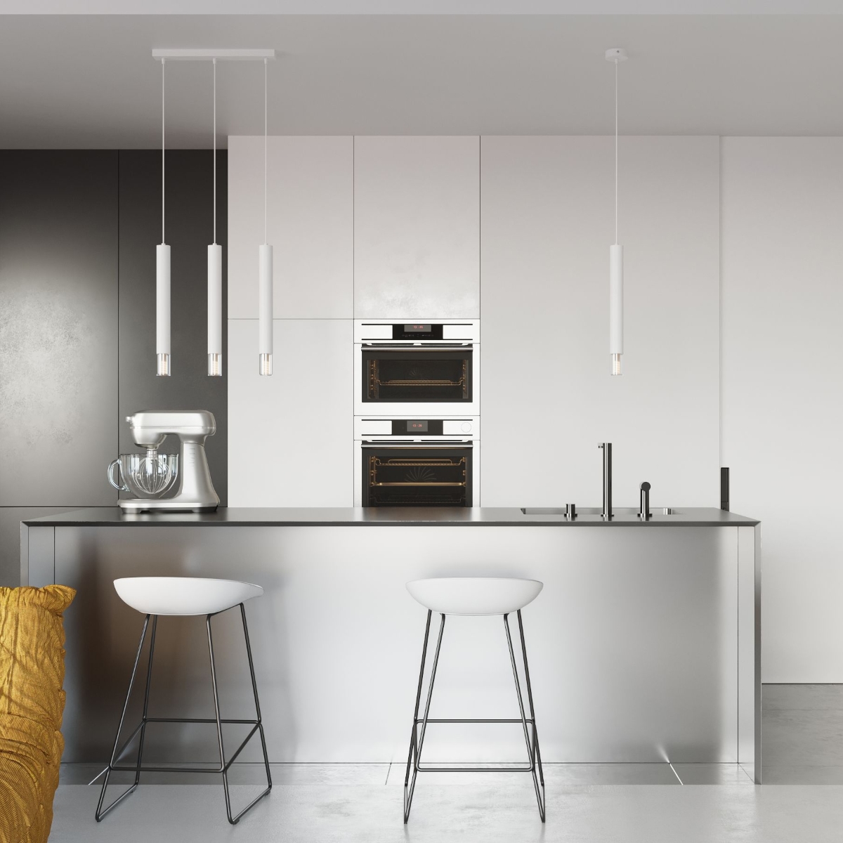 Lampa wisząca WEZYR 3 biała SL.0959 - Sollux - obrazek 7