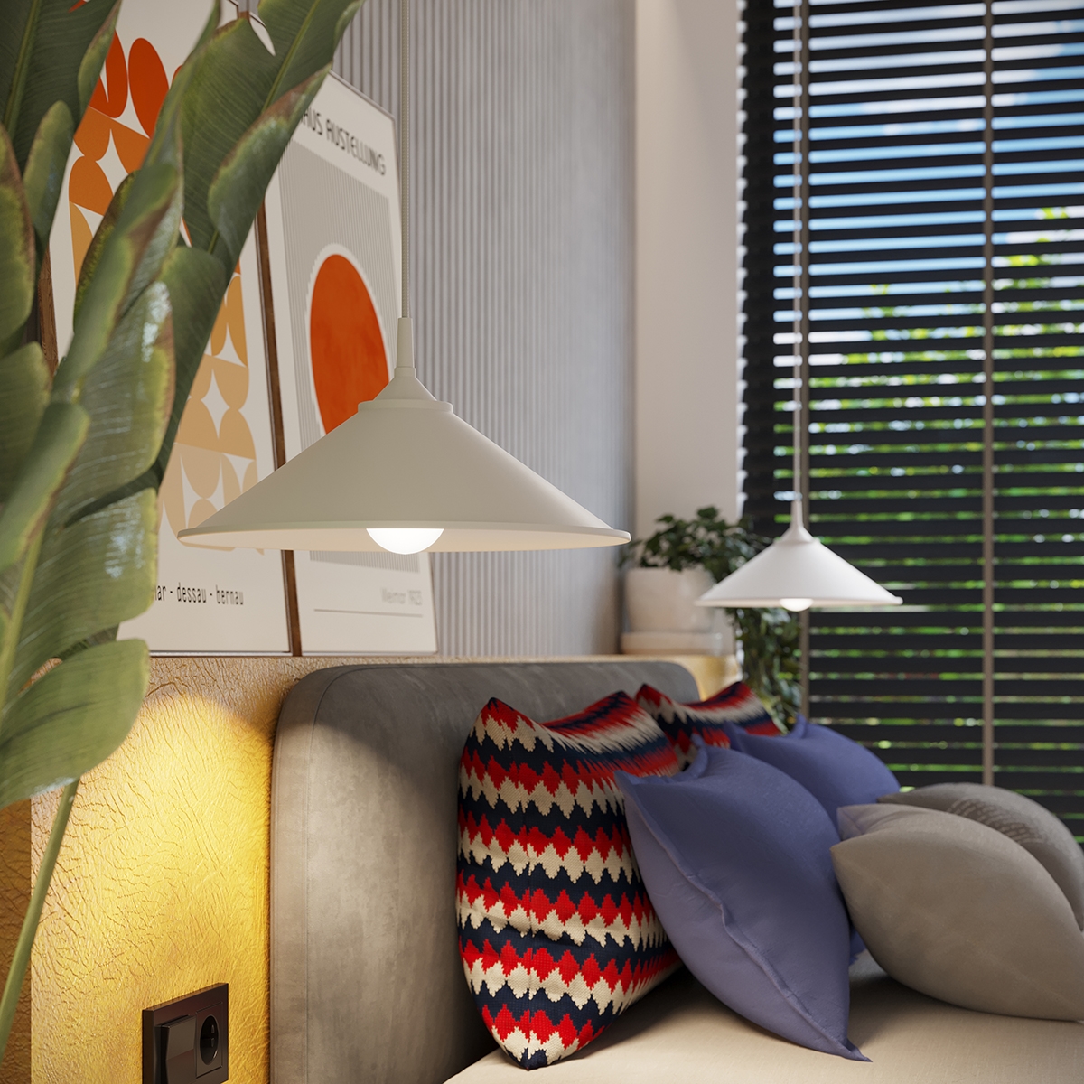 Lampa wisząca ZUMA biała SL.1325 - Sollux - obrazek 16